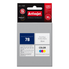 Activejet Ink AH-78R pro tiskárny HP, Náhradní inkoust HP 78 C6578D; Premium; 36 ml; barevný