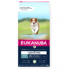 EUKANUBA Grain Free Adult Small&Medium Lamb - suché krmivo pro psy - 12kg