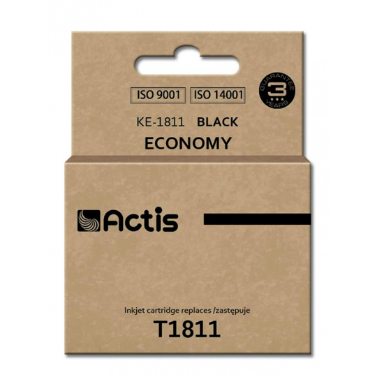 Actis KE-1811 inkoust (náhrada za Epson T1811; standardní; 18 ml; černý)