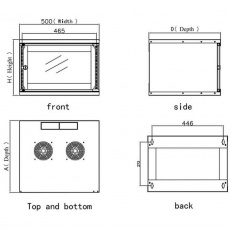 Techly I-CASE EL-1006G32 rack 6U Nástěnný regál Šedá