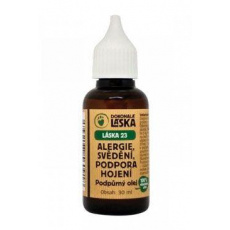LÁSKA 23 Alergie, hojení, svědění, podpůrný olej 30ml LÁSKA 23 Alergie, hojení, svědění, podpůrný olej 30ml