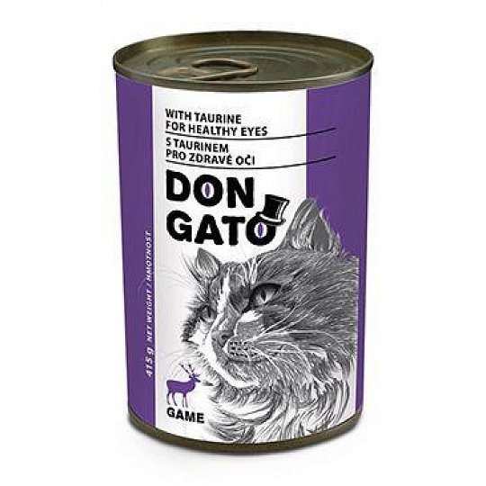 Don Gato cat konz. zvěřinová 415g