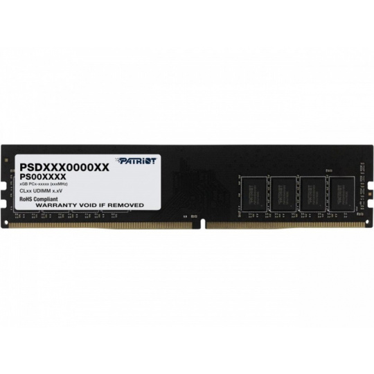 PAMĚŤ RAM PATRIOT DDR4 8GB 3200MHZ 1 RANK BULK HYNIX CHIP