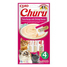 Churu Cat Tuna Recipe with Shrimp Flavour 4x14g Churu Cat Tuna Recipe with Shrimp Flavour 4x14g