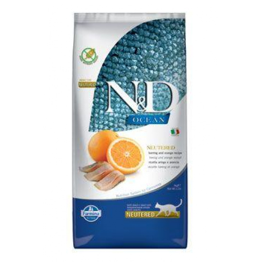 N&D OCEAN CAT NEUTERED Adult Herring & Orange 5kg