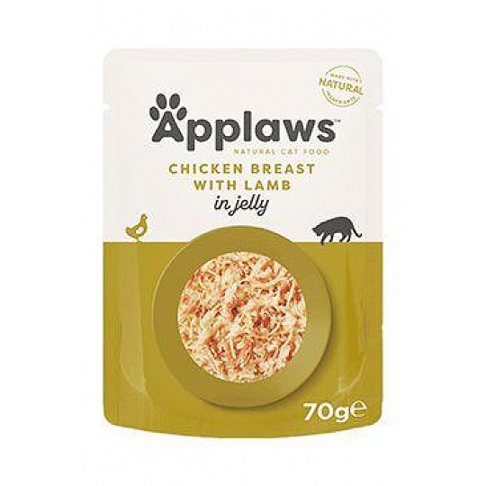 Applaws Cat kapsa Adult Jelly kuř.prsa s jehněčím 70g