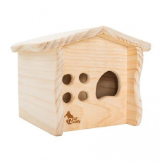 PetBuddy chaloupka přírodní, 20 x 18.5 x 16.5 cm, borové dřevo PetBuddy chaloupka přírodní, 20 x 18.5 x 16.5 cm, borové dřevo