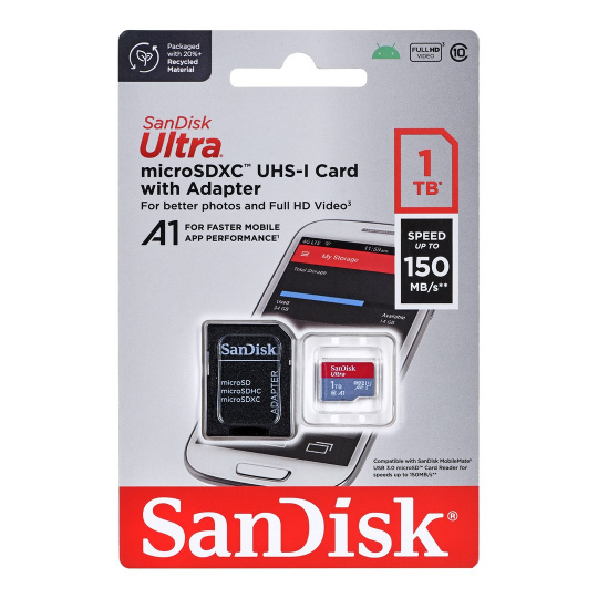 SanDisk Ultra 1 TB MicroSDXC UHS-I Třída 10