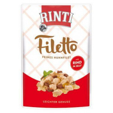 Rinti Dog Filetto kapsa kuře+hovězí v želé 100g Rinti Dog Filetto kapsa kuře+hovězí v želé 100g