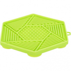 Lick´n´Snack HEXAGON s přísavkami - podložka k pomalému krmení, 17 cm, TPR/plast, zelená Lick´n´Snack HEXAGON s přísavkami - podložka k pomalému krmení, 17 cm, TPR/plast, zelená