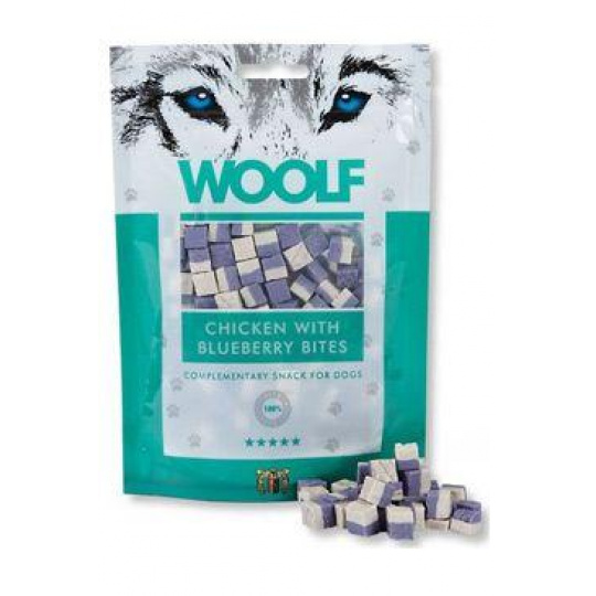 WOOLF Classic poch. Chicken with Blueberry Bites 100g