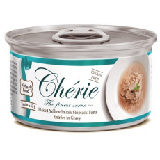 CHERIE Tuna in gravy - mokré krmivo pro kočky - 80g