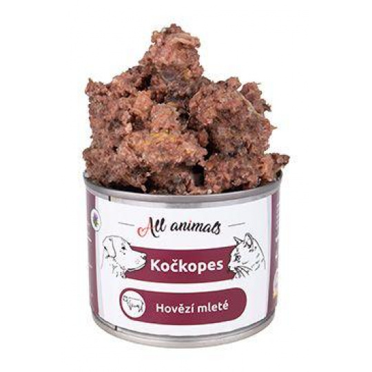 ALL ANIMALS konzerva KOČKOPES hovězí mleté 200 g