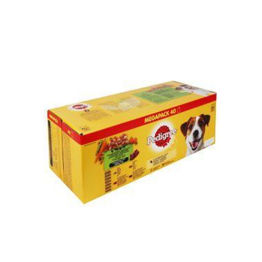 Pedigree kapsa Adult mas.výběr se zel.ve šťávě 40x100g