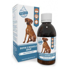 Biotin s boswelií sirup pro psy TOPVET 200ml Biotin s boswelií sirup pro psy TOPVET 200ml