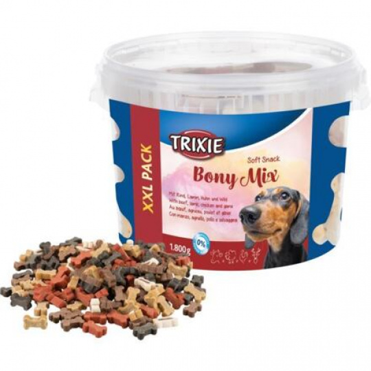 Soft Snack Bony MIX XXL- hovězí, jehněčí, kuře, zvěřina 1800 g