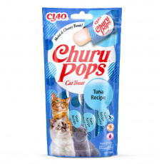 INABA Churu Pops Tuňákový - pamlsek pro kočky - 4x15 g