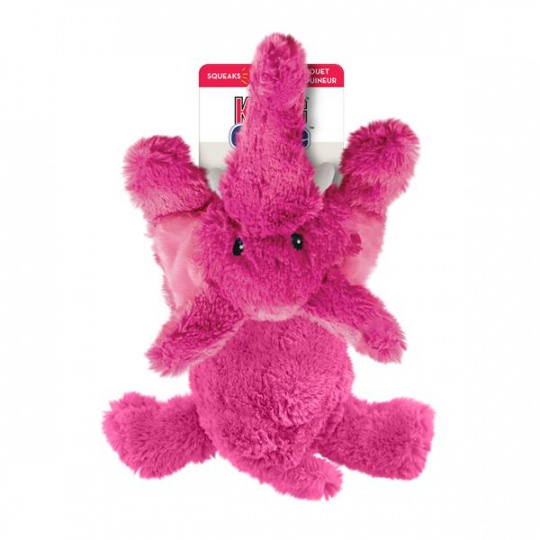 Hračka Kong Dog Cozie Brights mix zvieratko s pískatkom M polyester