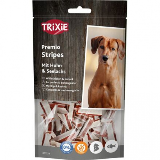 Premio STRIPES Ligh pásky kuře-treska 75 g