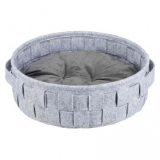Kulatý pelech LENNIE propletený 45 cm šedý Kulatý pelech LENNIE propletený 45 cm šedý