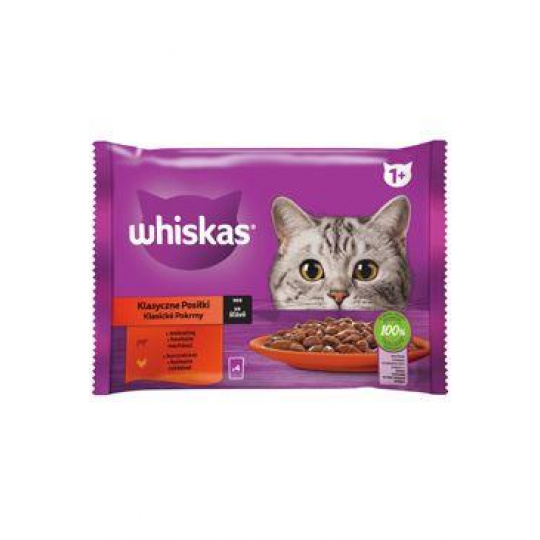 Whiskas kapsa Klasický výběr zel. šťávy 4x85g