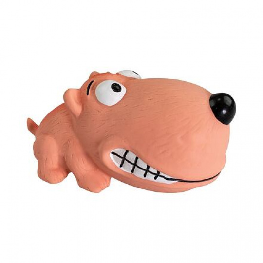 Mini pejsek BigHead 9 cm, se zvukem, latex,  HipHop Dog