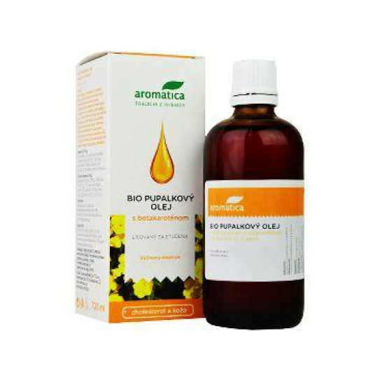 Pupalkový olej s vit E a beta-karot 100ml Aromatica