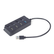 Gembird UHB-U3P1U2P3P-01 4portový USB hub (1 x USB 3.1 + 3 x USB 2.0)