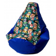 Sako taška pouffe Pear print cornflower-PAW Patrol L 105 x 80 cm