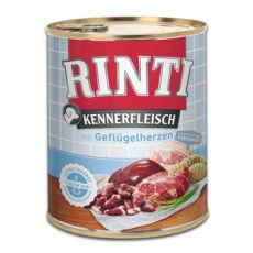 Rinti Dog Kennerfleisch konzerva drůbeží srdíčka 800g Rinti Dog Kennerfleisch konzerva drůbeží srdíčka 800g