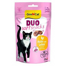 GimCat Duo Soft Snacks kuře s játry 50g