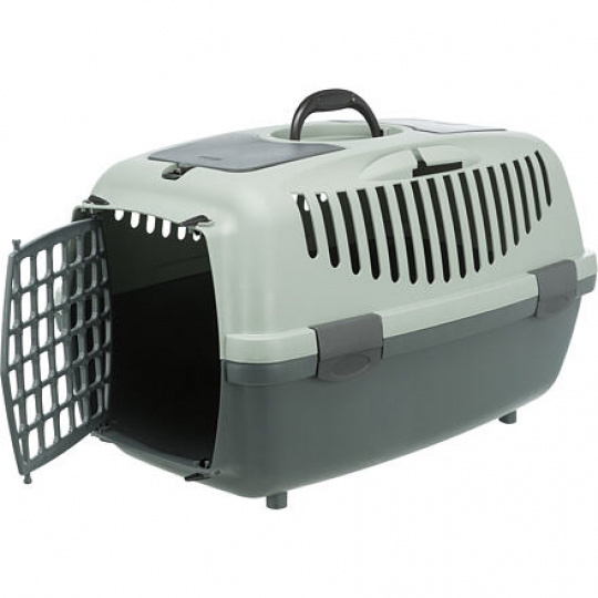 Be Eco transportní box CAPRI III, S: 40x38x61cm (max. 12kg), antracitová/šedozelená