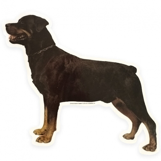 Samolepka hlava TRIXIE, Rottweiler tělo, kupírovaný