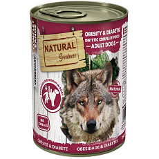 Natural Greatness OBESITY CONTROL, veterinární dieta, konzerva pro psy 400g