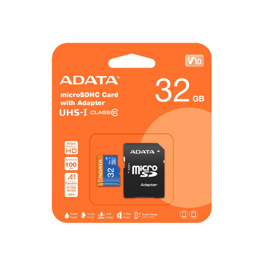 ADATA 32GB, microSDHC, Class 10 UHS-I Třída 10