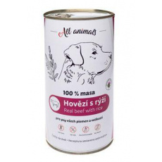 All Animals DOG hovězí mleté s rýží 1200g All Animals DOG hovězí mleté s rýží 1200g