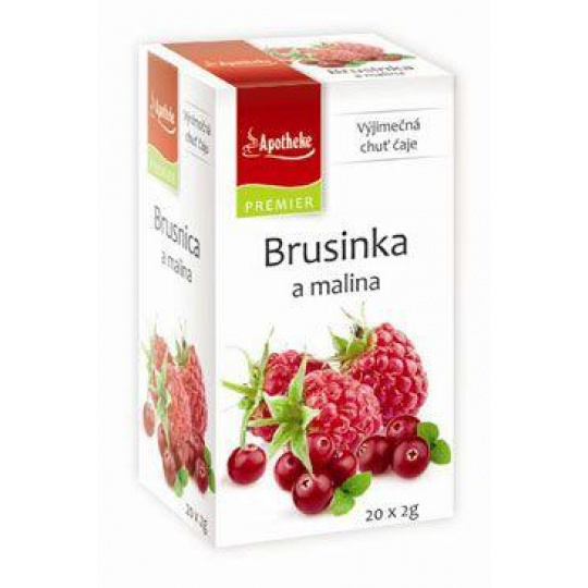Čaj Apotheke Brusinka a malina 20x2g