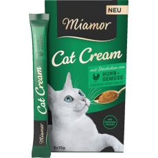 MIAMOR Cat Cream Chicken with vegetables - pamlsek pro kočky - 5x15g