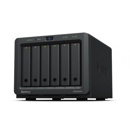 Synology DiskStation DS620SLIM úložný server NAS Desktop Intel® Celeron® J3355 2 GB DDR3L DiskStation Manager Černá