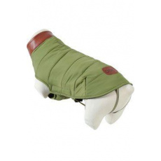 Obleček prošívaná bunda pro psy LONDON khaki 25cm Zolu Obleček prošívaná bunda pro psy LONDON khaki 25cm Zolu