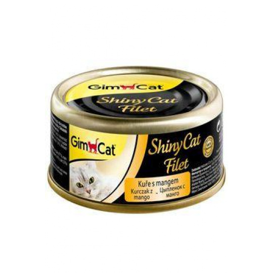 GimCat ShinyCat konz. filet kuře s mangem 70g