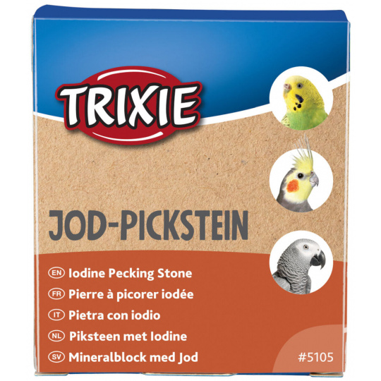 Jod Pickstein - minerální blok pro velké papoušky 90g TRIXIE Jod Pickstein - minerální blok pro velké papoušky 90g TRIXIE