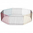 Kovová ohrádka, barvená pro malé hlodavce 8 dílů 34 x 23 cm, o 86 cm
