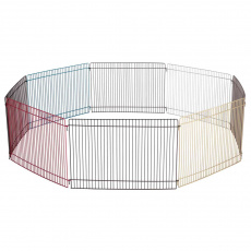 Kovová ohrádka, barvená pro malé hlodavce 8 dílů 34 x 23 cm, o 86 cm Kovová ohrádka, barvená pro malé hlodavce 8 dílů 34 x 23 cm, o 86 cm
