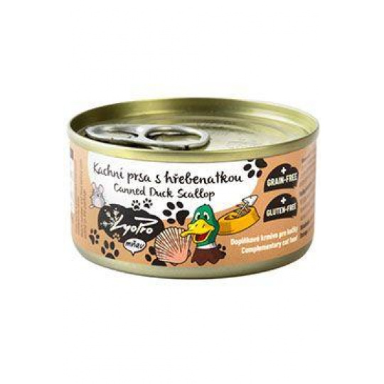 Lyopro Cat konz. Kachní prsa s hřebenatkou 85g