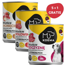 KOEMA Mix of 3 flavors - Mokré krmivo pro psy - 6 x 800 g