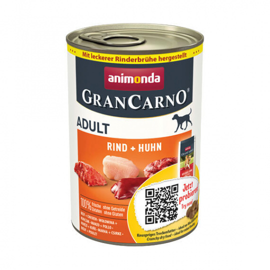 GRANCARNO Adult - hovězí, kuře 400g