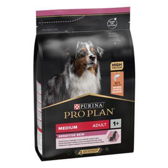 ProPlan MO Dog Adult Medium Sensitive Skin losos 3 kg