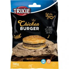 Chicken Burger, kuřecí hambuger - buvolí kůže, 9cm, 140 g Chicken Burger, kuřecí hambuger - buvolí kůže, 9cm, 140 g