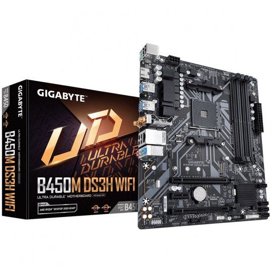 GIGABYTE B450M DS3H WIFI základní deska AMD B450 Socket AM4 Micro ATX